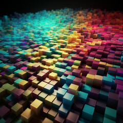abstract background with squares