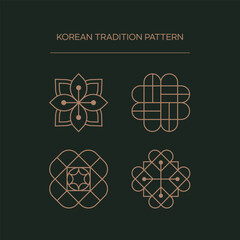 Traditional Asian and Korean Patterns Set