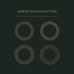 Traditional Asian and Korean Patterns Set
