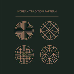 Traditional Asian and Korean Patterns Set