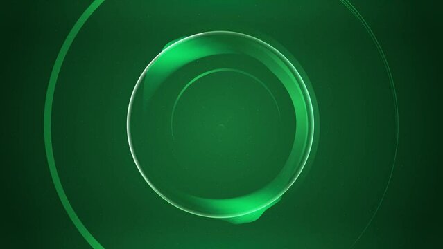 abstract green circle animated background intro