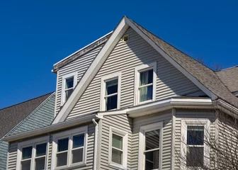 Abwaschbare Fototapete Vereinigte Staaten Single family home, Brighton city, Massachusetts, USA