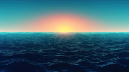 Fototapeta na wymiar calm blue sea, deep dark black ocean background. Generative Ai