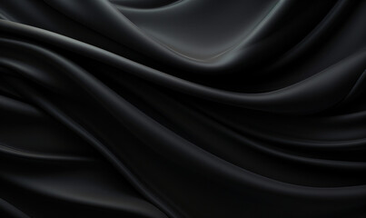 Obraz premium Abstract black Silk Background Generative ai