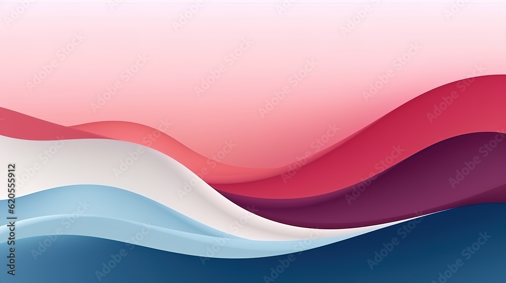 Poster abstract wave curve sea line ocean background. generative ai