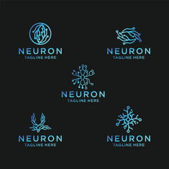 neuron logo vector icon illustration