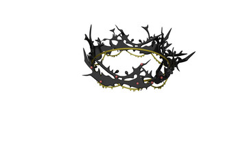 illustration of a halloween background, crown, king