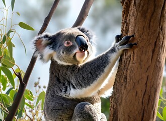Baby Koala on tree
