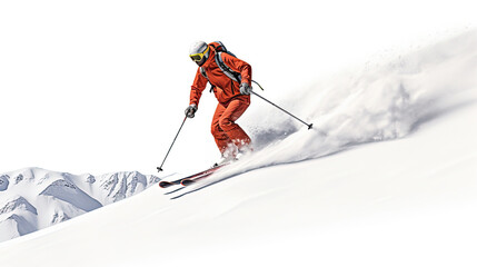 Skiers on the snow mountain