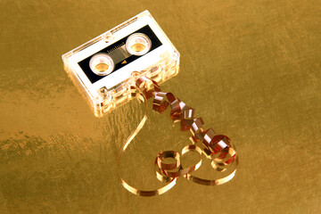 Audio cassette. device for working with voice and journalism. analog audio recording.