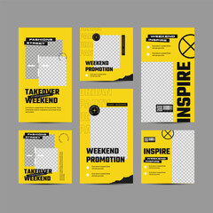 Editable Fashion social media trends design templates