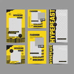 Editable Fashion social media trends design templates