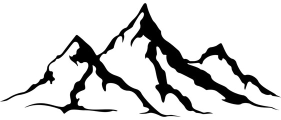 Mountains Hunting Tattoo Emblem