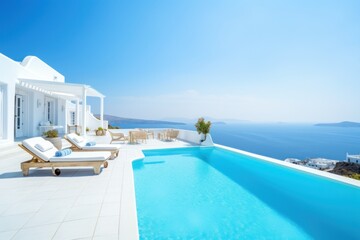 Fototapeta premium Mediterranean Vacation house with pool