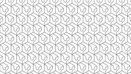 Abstract vector seamless pattern and swatches oriental line texture on white background wallpaper geometric diagonal fabric waves set of design elements