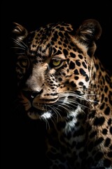 Fototapeta na wymiar portrait of a leopard