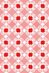 Seamless abstract geometric chain pattern. Vector Illustration.