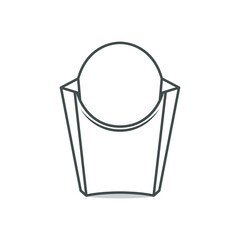 Vector packaging for french fries