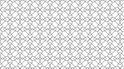 Abstract vector seamless pattern and swatches oriental line texture on white background wallpaper geometric diagonal fabric waves set of design elements