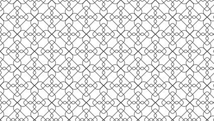 Abstract vector seamless pattern and swatches oriental line texture on white background wallpaper geometric diagonal fabric waves set of design elements