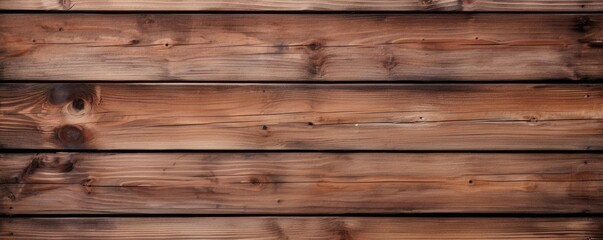 Naklejka premium Wooden plank textured background, detailed panorama. Generative Ai.