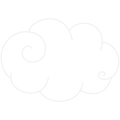 cloud icon on white