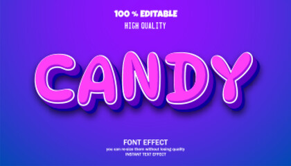 Editable font effect