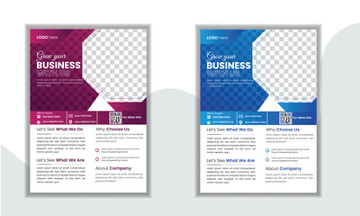 Corporate Flyer Design Vector Background Template For Your Business