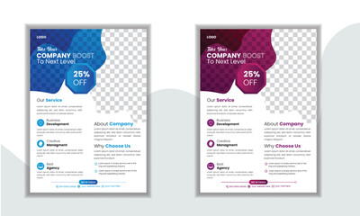 Corporate Flyer Design Vector Background Template For Your Business