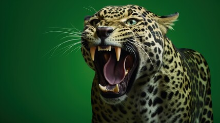 Fototapeta na wymiar a close up of a leopard. Generative AI Art.