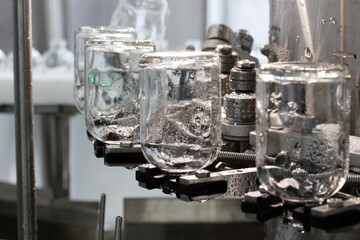 The production line of the medicine.