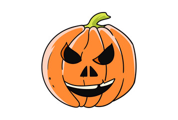 Kürbis Vektor Halloween Dekoration Oktober Gegenstand orange