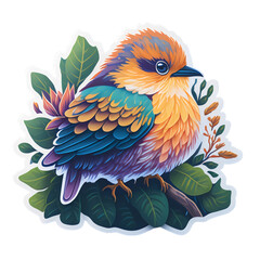 Cute bird sticker 