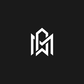 Initial AWM MWA Logo Design Elegant, Vector Initial Letter Logo, Monogram Logo