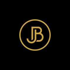 Initial JB Logo Design Elegant, Vector Initial Letter Logo, Monogram Logo