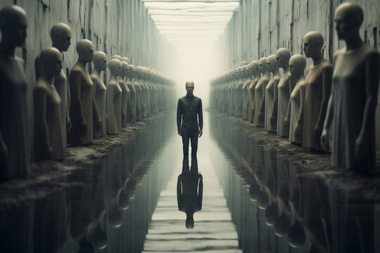 Generative ai infinite landscape of humans clones