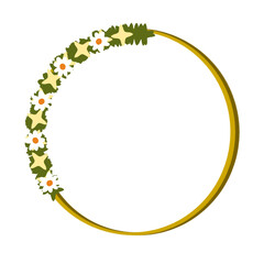 Circle flower border