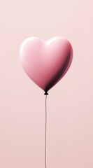 Obraz na płótnie Canvas heart on a pink background. Festival design elements for valentine's day.