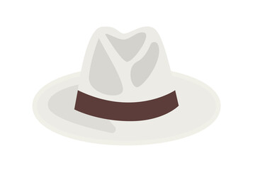 Panama hat culture headdress traditional cap illustration artwork
