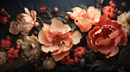 Blossom Brilliance: Exquisite High-Definition Flower Wallpaper - AI Generative
