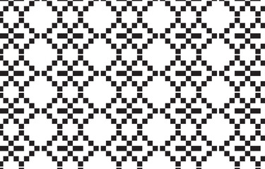 Geometric Seamless Pattern, Pixel style design. Border tile background