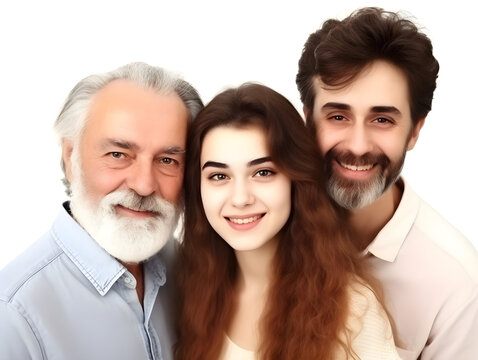 portrait of a happy family