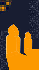 Vector illustration of Islamic New Year celebration on 1 Muharram Hijirah
