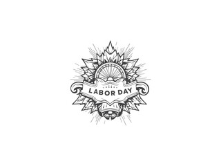 Enjoy your labor day thank a worker union t-shirt design. Labor Day t-shirt design vector and illustration,