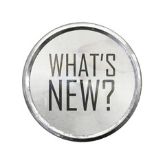 what's new sign on white background	