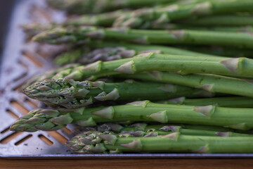 asparagus on a white background