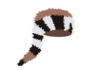 Coonskin cap USA hat American culture headdress art