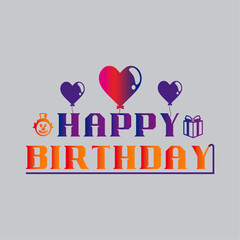 happy birthday card with heart