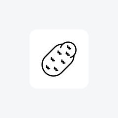 Versatile Potato Vector Line Icon