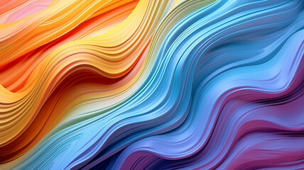 Fototapeta premium abstract colorful background with waves, AI generated.